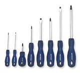 Westward 1CLF7 Screwdriver Set, Combo, 3-Sided, 8 PC by WestWard Tools