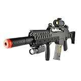 Double Eagle M49K1 Spring Airsoft Gun w/ Folding stock, Electronic Red Dot Sight, Flashlight, Sling, Foregrip, G36 Style Airsoft Gun