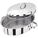 JUDGE HIGH OVAL STAINLESS STEEL SELF BASTING ROASTER. 32CM.