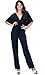KOH KOH® Women Elegant Kimono Sleeve V-Neck Comfortable One-Piece Romper Jumpsuit
