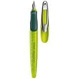 Herlitz 10999779 Schulf&uuml;llhalter my.pen M-Feder hellgr&uuml;n/dunkelgr&uuml;n, inklusive Patrone - Herlitz