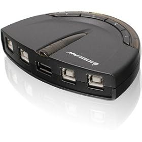 Iogear GUB431 4-Port USB 2.0 Automatic Printer Switch. 4PORT USB 2.0 AUTOMATIC PRINTER SWITCH AUTOMATICALLY USB-SW. 4 x... by 