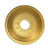 Round Aluminum Snowmobile Stud Backers - 48 Pack - Yellow