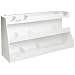TrippNT 50014 White PVC Plastic Deluxe BenchBooster Workstation, 17 Compartments, 24" Width x 12" Height x 8.25" Depth