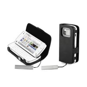 Etui clapet noir clamshell Nokia N97 mini - MCA