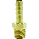 MettleAir 125-5B-1 PK 5/16" ID 1/4" NPT Male Barb Hose/Tubing Fitting Connector