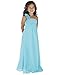 Fashion Plaza Girl's Chiffon Sheath/Column One Shoulder Bridesmaid Dress K0092