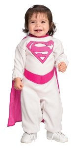  Supergirl Pink Infant Costume Size 0-9 months