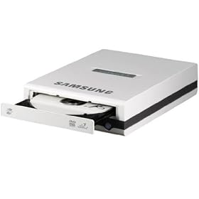 Samsung Super Speed USB 20X DVD / 48X CD External Reader / Rewriter Drive with LightScribe & Tru-Direct for all Netbooks, Laptops, Notebooks or Desktop Computers - Fastest Portable Unit - Reads All Formats / DVD-RW / DVD+RW / CD-ROM / CD-RW - with Extra Durable Protection for Transport