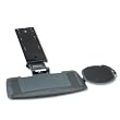 HON Products - HON - Bravo Articulating Keyboard/Mouse Platform, Glide Track, 20-3/4w x 11d, Black - Sold As 1 Each - 360&deg; swivel plus finger-controlled pull-latch for independent 30&deg; platform tilt, 5 1/2" height adjustment. - Easy height adjustment-no levers or knobs. - Smooth Teflon glide track. - Workstation Type-Straight. -