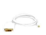 2m - Mini DisplayPort to DVI Cable - ( VIDEO Adapter lead for Apple iMac- Unibody MacBook - Pro - Air & PC with Mini DP ) - LIFETIME REPLACEMENT WARRANTY