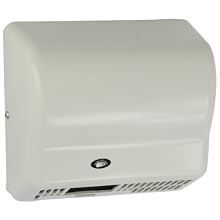 Impact 4065 Touchless Hand Dryer, 120V, 1500W, 10-1/8" Length x 9-3/8" Height x 5-3/8" Depth, White ABS Plastic