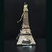 Kurt Adler 5-1/2-Inch Noble Gems Glass Eiffel Tower Ornament