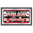 Four Aces Mirror - POKER ROOM - Game Room Products > Mirrors > Las Vegas Theme