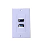 【ノーブランド品】2口ポート USB 3.0壁板 充電ソケット 交換ドック