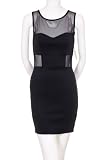 Forever 21 Netting Sleeveless Fitted Dress Black