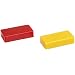 Hold Everything Magnet, Ceramic Block Magnet in Red &Yellow Plastic (1 of each Color)