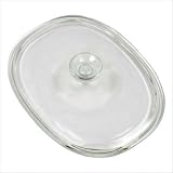CorningWare French White Glass Cover for 1-1/2-Quart Oval Baker