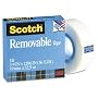 3M 811 Scotch Magic Removable Tape, Matte Finish, 3/4" x 1296"