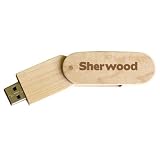 Buy Engraved Wooden USB Flash Drive 8 GB - Engraved name Sherwood 