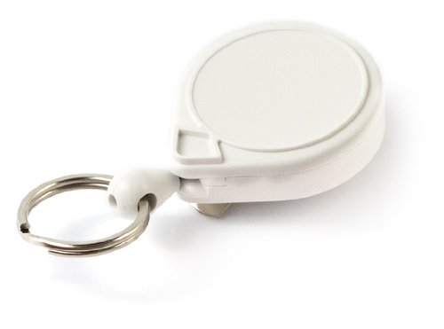 Key-Bak Mini-Bak Retractable Reel with 36-Inch Nylon Cord, Steel Belt Clip and Split Ring