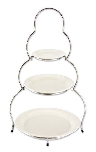 Godinger 3-Tier Porcelain Server