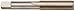 Drill America DWT Series Qualtech High-Speed Steel Hand Threading Tap, Uncoated (Bright) Finish, Round with Square End Shank, Bottoming Chamfer, M14 x 1.5 Size (Pack of 1)