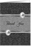 Thank you - Occassion, For the gift, Wedding Gift, Rose, Scroll, Card