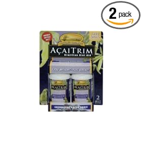 Nature's Organics AcaiTrim - Super Concentrated Acai Fruit - 60 capsules (Pack of 2)