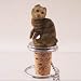 Brown Scottish Fold Cat Bottle Stopper