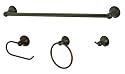Ultra Hardware Kingston 4-Piece Bath Accessory Set, Bronze #27529