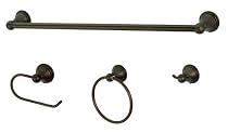 Ultra Hardware 27529 Kingston 4-Piece Bath Accessory Set, Bronze