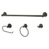 Ultra Hardware 27529 Kingston 4-Piece Bath Accessory Set, Bronze