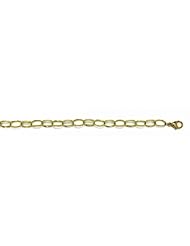 18K Yellow Gold Oval Link 6mm Necklace 20 Inch