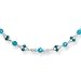16" Sterling Silver Polished Howlite Fashion title=
