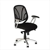 Sharper Image RTA-SI0518-BK Mesh Back Ergonomic Office Chair,