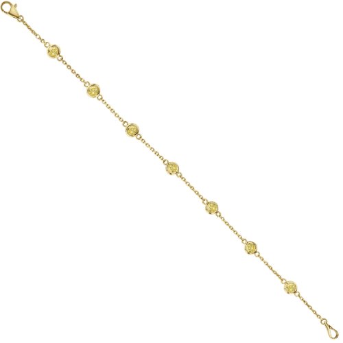Yellow Diamonds by The Yard Bezel-Set Bracelet 14K Y Gold (0.50ct)