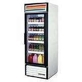 True GDM-23-WHITE White, Left Glass Door Refrigerator - 1 Door, 4 Shel