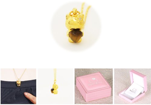 Hello Kitty Gold-coated Pendant Necklace (pre-order) Picture