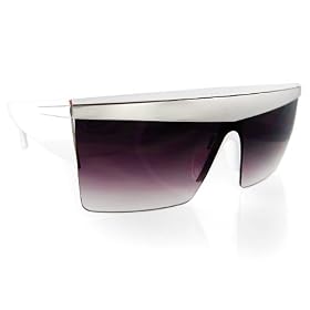 NEW WHITE VINTAGE LADY GAGA POKER FACE JUST DANCE SUNGLASSES