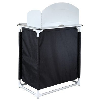 10T Camping Küche camKITCHEN 75x53x85,5/116,5 cm Alu