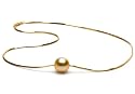 AAA Quality, 10.0-11.0 mm, Solitaire Collection Golden South Sea Pearl Necklace
