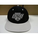 NHL LA Kings Black Gray 2 Tone Logo Snapback Cap Retro