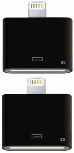 Sonnycell® 2x Adapter for Iphone 4 30 pin to Iphone 5 8 pin for charging and data transfer, Iphone 5s 5c 5 (BLACK)