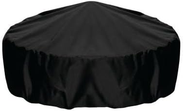 2D-FP60001 Home and Garden Fire Pit Cover with Level 4 UV Protection, 60-Inch, Black