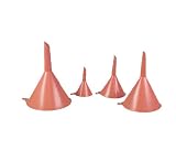 Produkt-Bild: Trichter 4er-Set, Kunststoff, zum Einf&uuml;llen von &Ouml;l, Hydraulikfl&uuml;ssigkeit, Benzin, Diesel usw., Durchmesser 50, 75, 100 und 120 mm