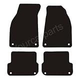 Audi A4 Tailored Car Mats (03/2008-) Black Premium Carpet (Mid Budget Range)
