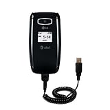 Coiled Power Hot Sync and Charge USB Data Cable w/ Tip Exchange for the LG CE110 - Gomadic Brand
