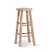 International Concepts 1S-530 30-Inch Round Top Stool, Unfinished