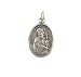Christian Pendant - Antiqued Reversible St. Patrick and St. Bridget Necklace Pendant Medal